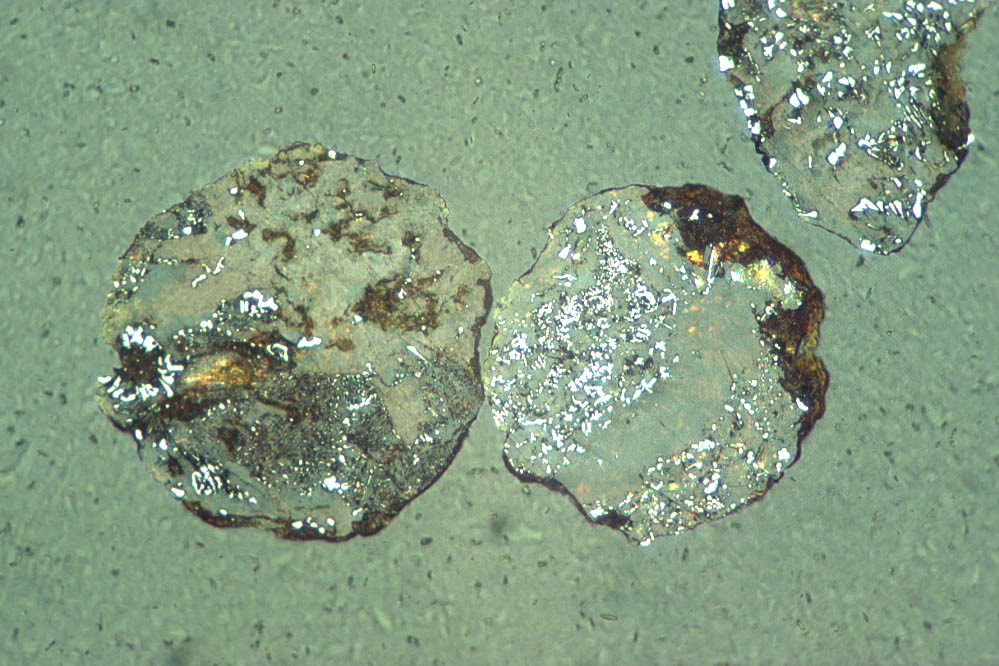 spinel spherules